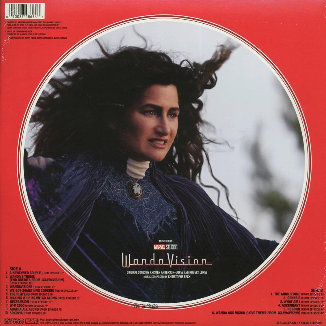 Kristen Anderson-Lopez, Robert Lopez, Christophe Beck - Music From WandaVision (picture disc) vinyl LP back cover
