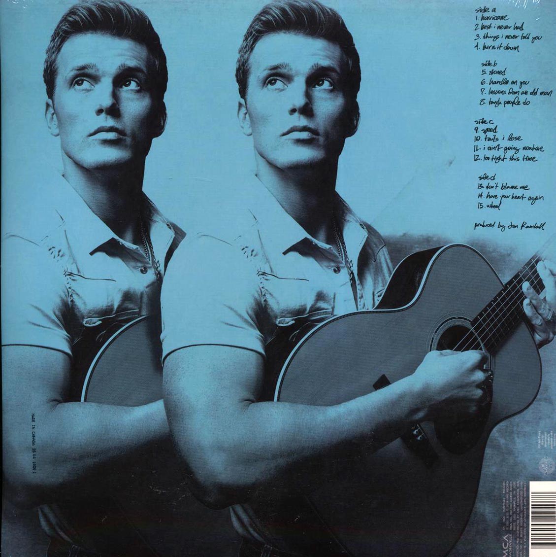 Parker McCollum - Never Enough (2xLP) (clear vinyl) vinyl LP back cover