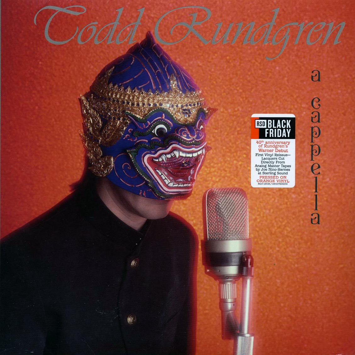 Todd Rundgren - A Cappella (40th Anniv. Ed.) (RSD 2025) (ltd. ed.) (orange vinyl) vinyl LP front cover