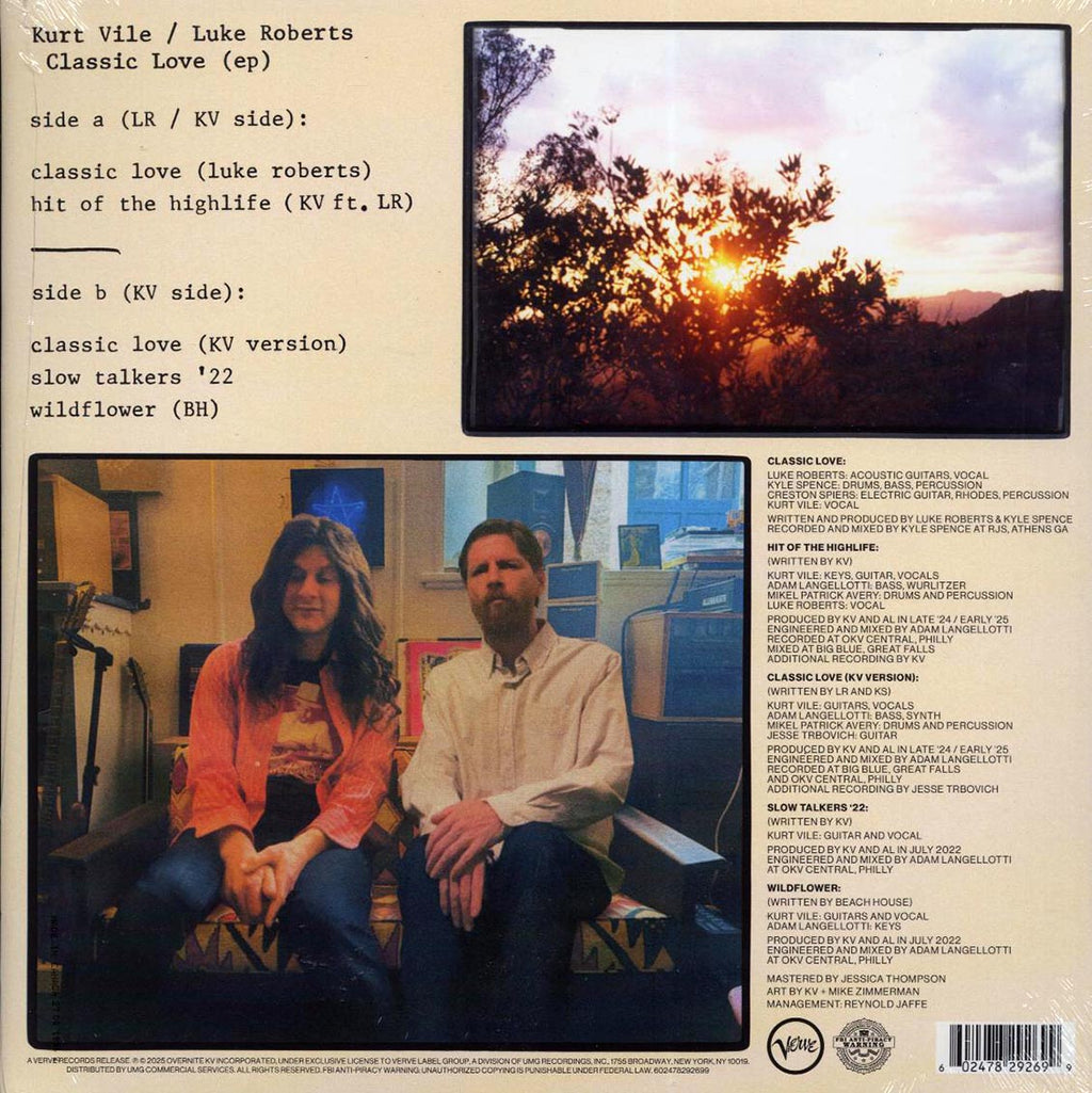 Kurt Vile, Luke Roberts - Classic Love vinyl LP back cover
