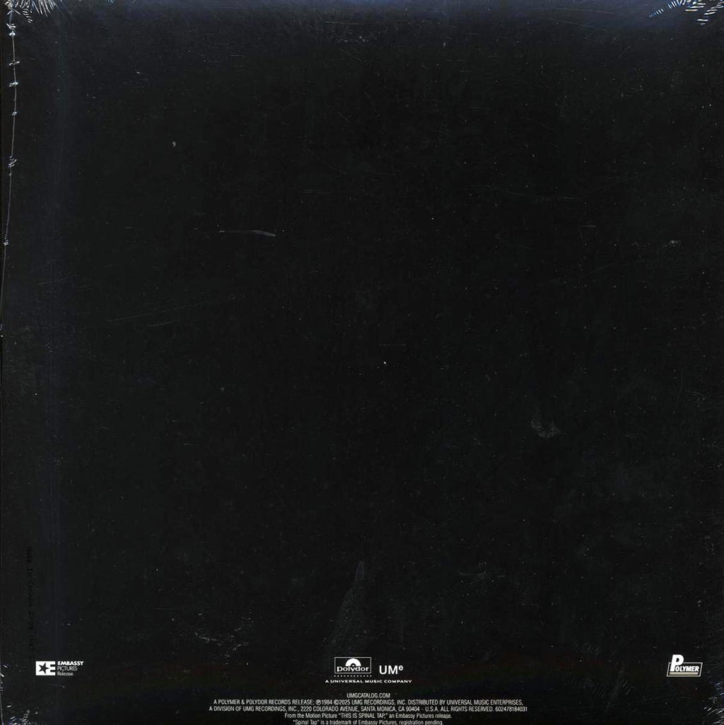 Spinal Tap - From The Original Motion Picture Soundtrack This Is Spinal Tap (remastered) vinyl LP back cover