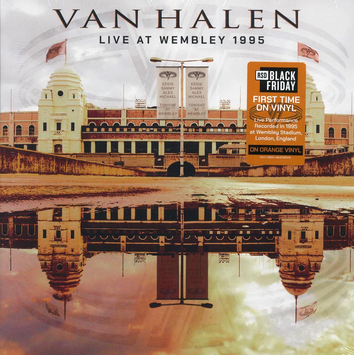 Van Halen - Live At Wembley 1995 (RSD 2025) (orange vinyl) vinyl LP front cover