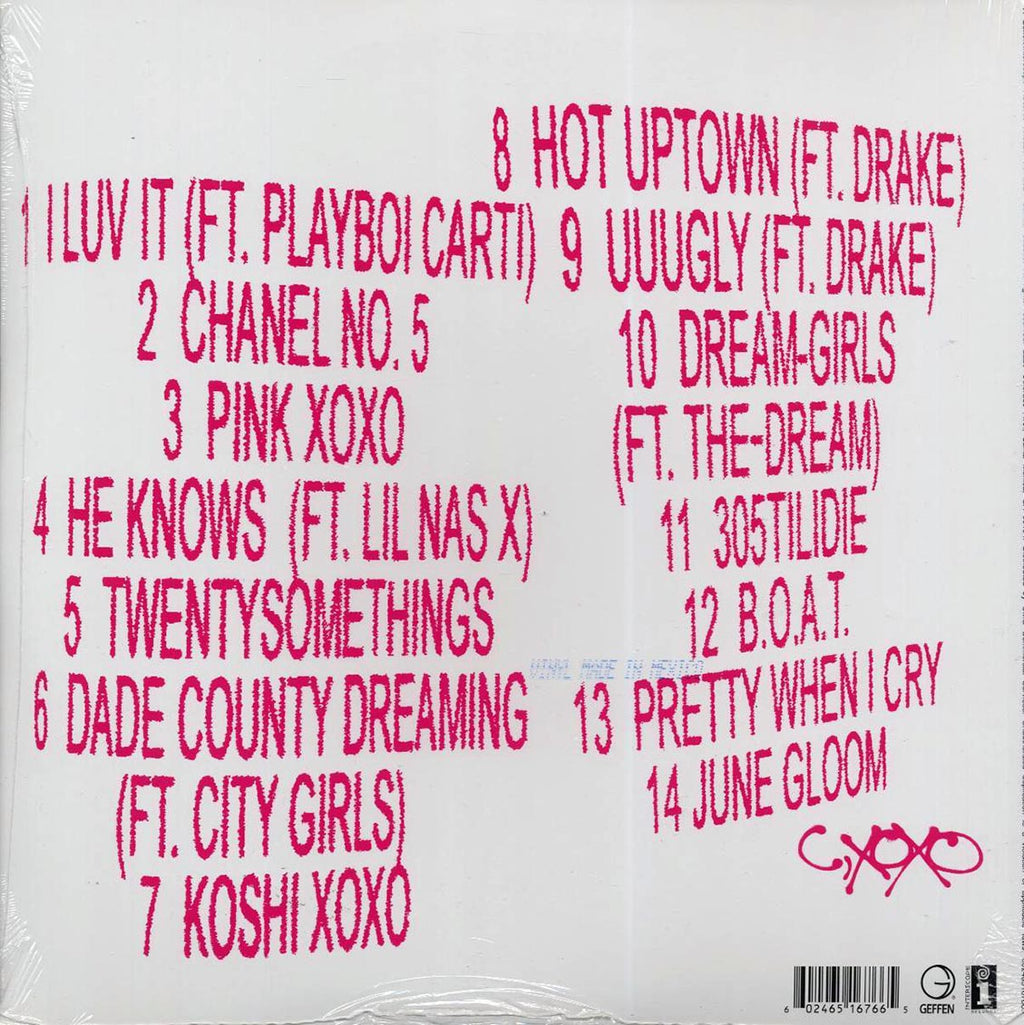 Camila Cabello - C,XOXO (sky blue) vinyl LP back cover