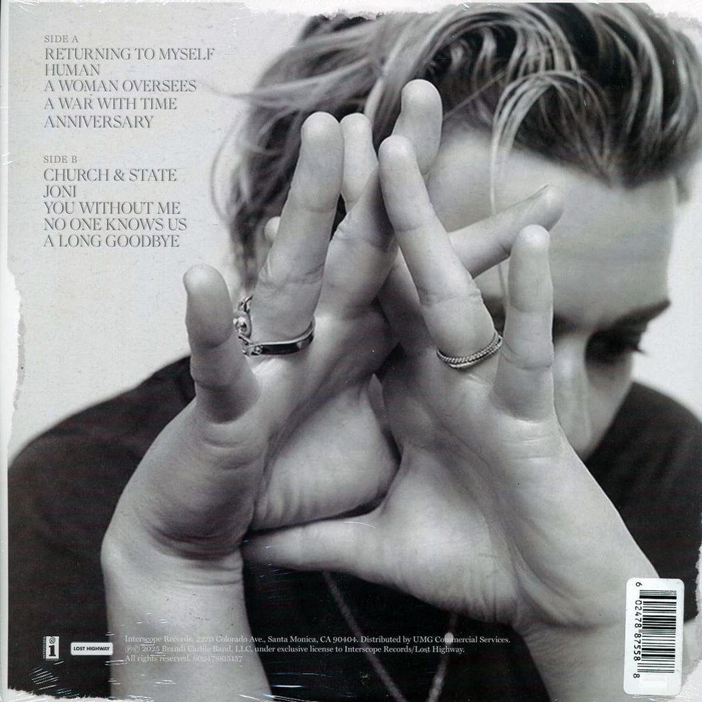 Brandi Carlile - Returning To Myself (ltd. ed.) (opaque baby pink vinyl) vinyl LP back cover