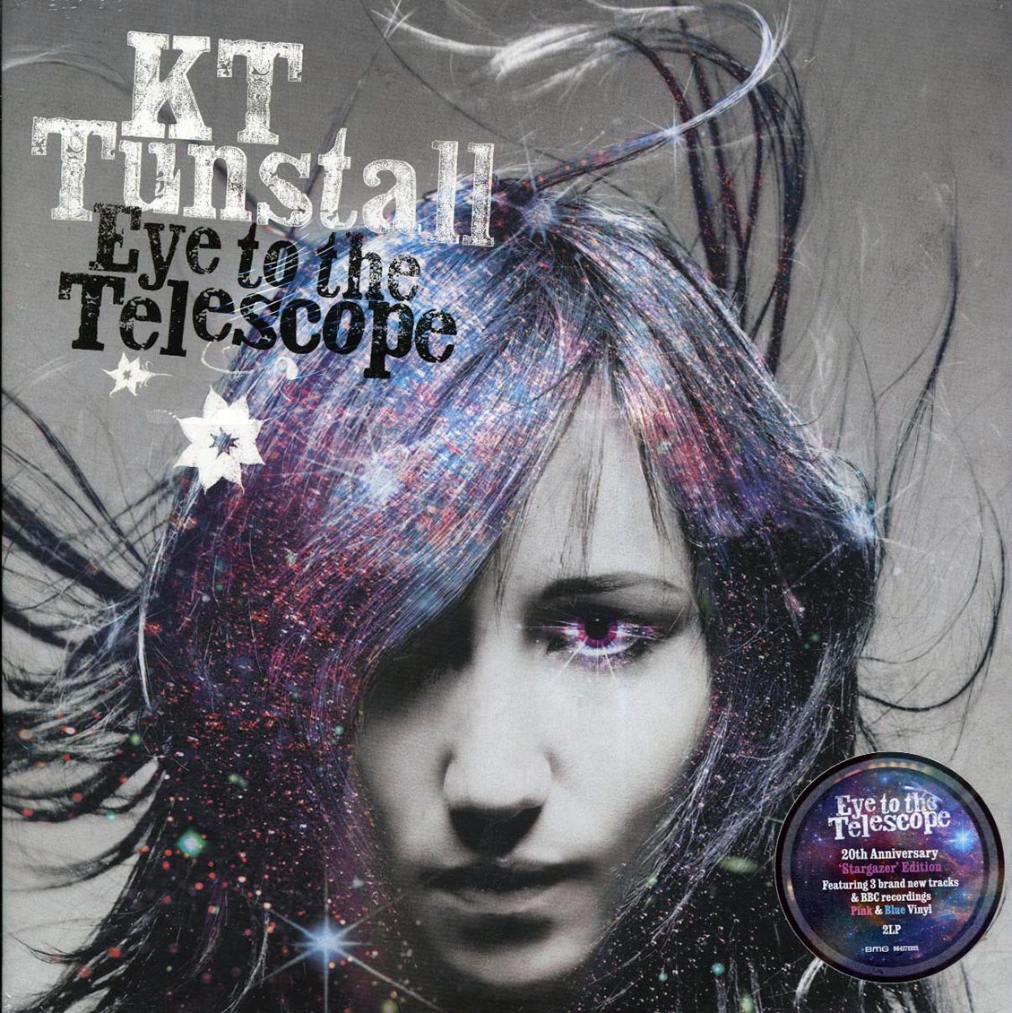 KT Tunstall - Eye To The Telescope: Stargazer Edition (20th Anniv. Ed.) (+3 bonus tracks) (2xLP) (pink/blue vinyl) vinyl LP front cover