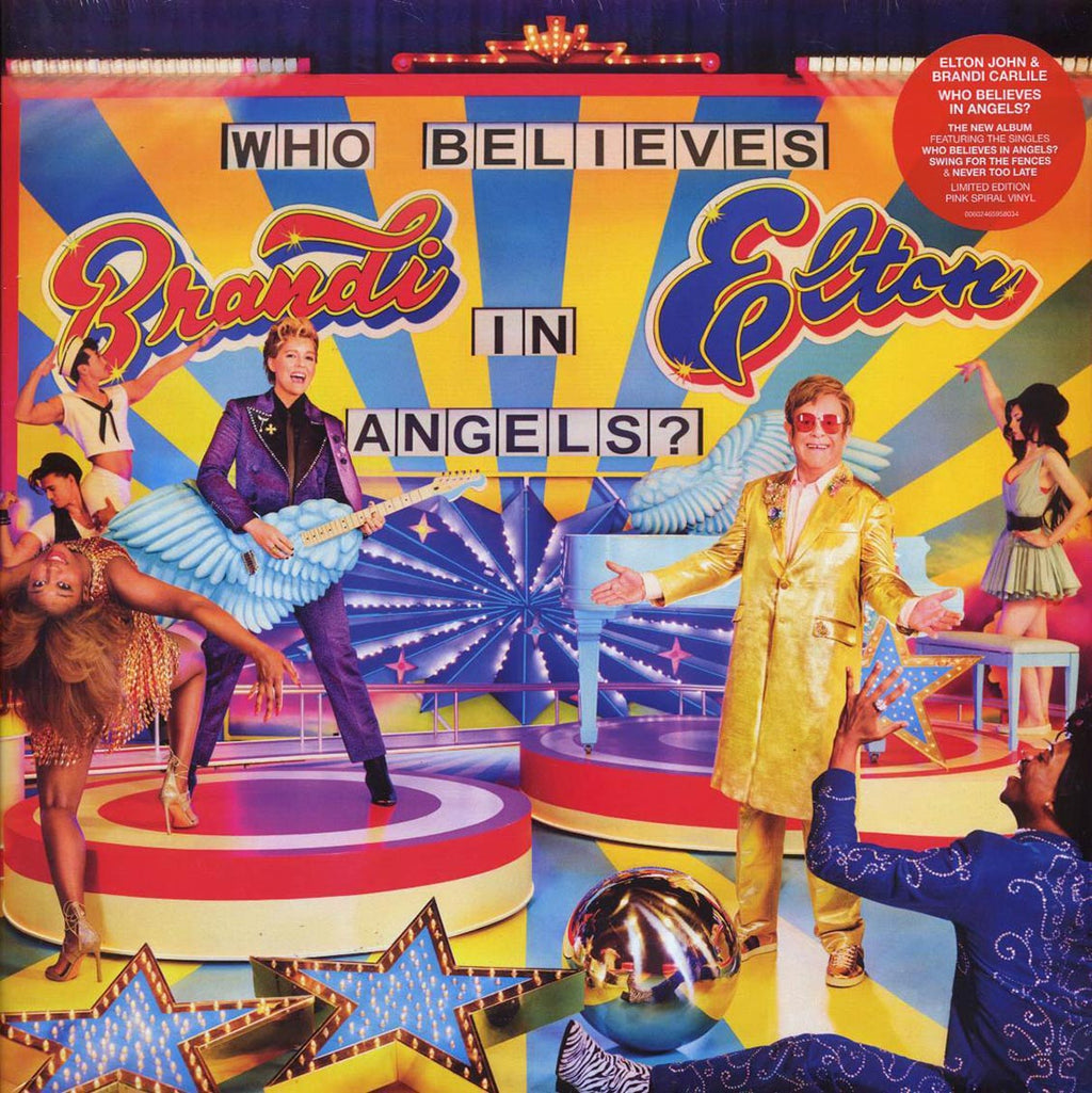 Elton John, Brandi Carlile - Who Believes In Angels? vinyl LP front cover