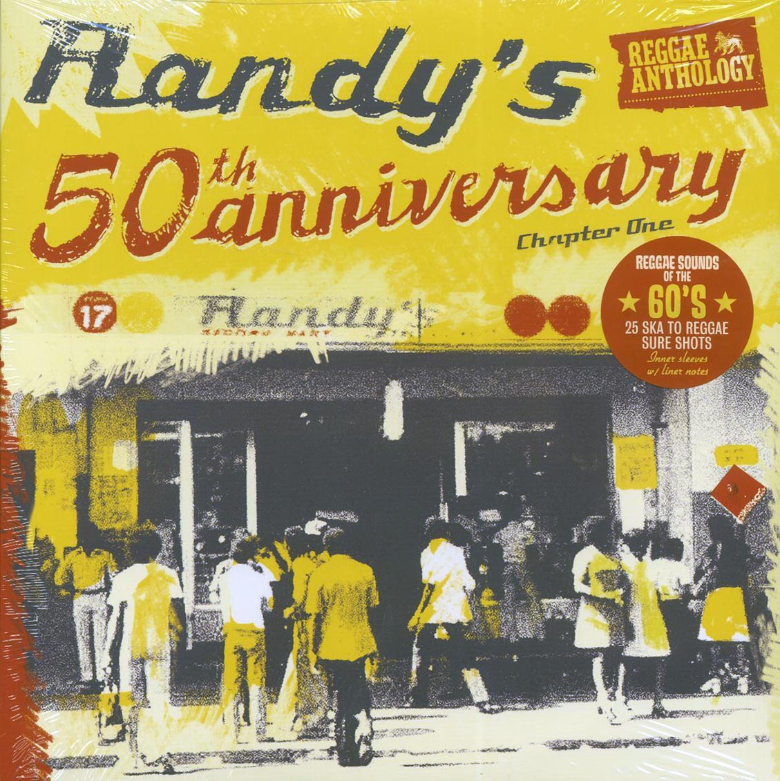 Alton Ellis, The Skatalites, Lord Creator, Peter Tosh, Etc. - Randy's 50th Anniversary Chapter 1: Reggae Anthology (2xLP) vinyl LP front cover