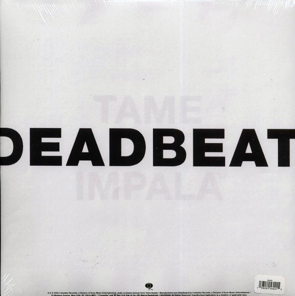 Tame Impala - Deadbeat (2xLP) vinyl LP back cover