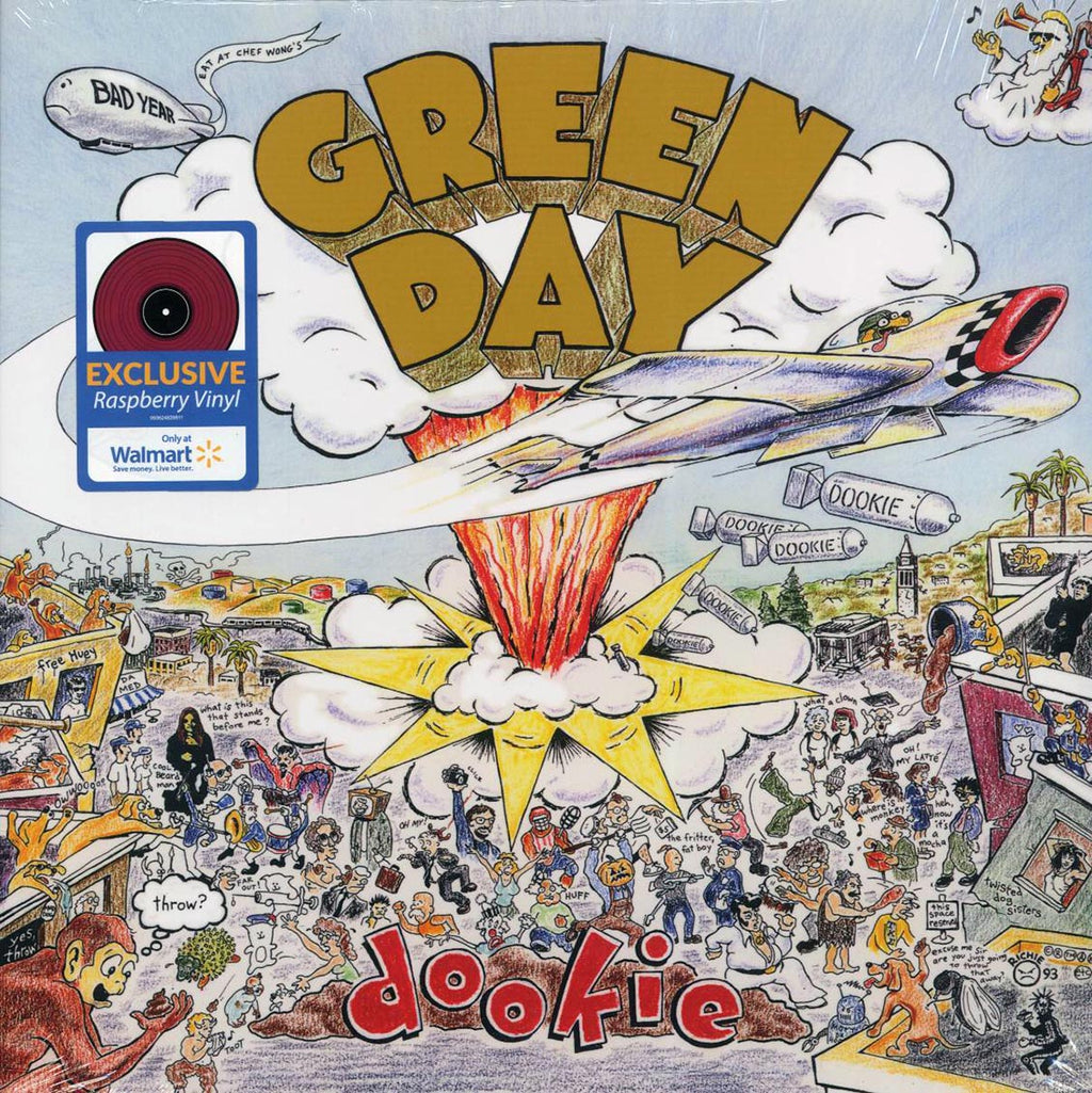 Green Day - Dookie (ltd. ed.) (raspberry vinyl) vinyl LP front cover