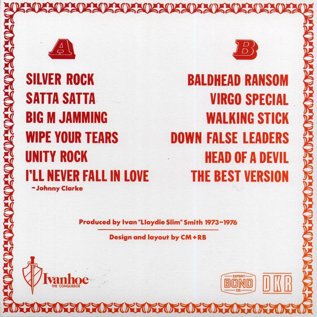 Lloydie Slim - The Lion Dub Wise vinyl LP back cover
