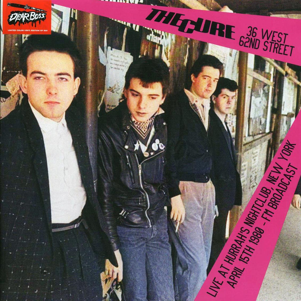 The Cure - Live At Hurrah's Nightclub, New York, April 15th 1980 (ltd. 300 copies made) (pink vinyl) vinyl LP front cover