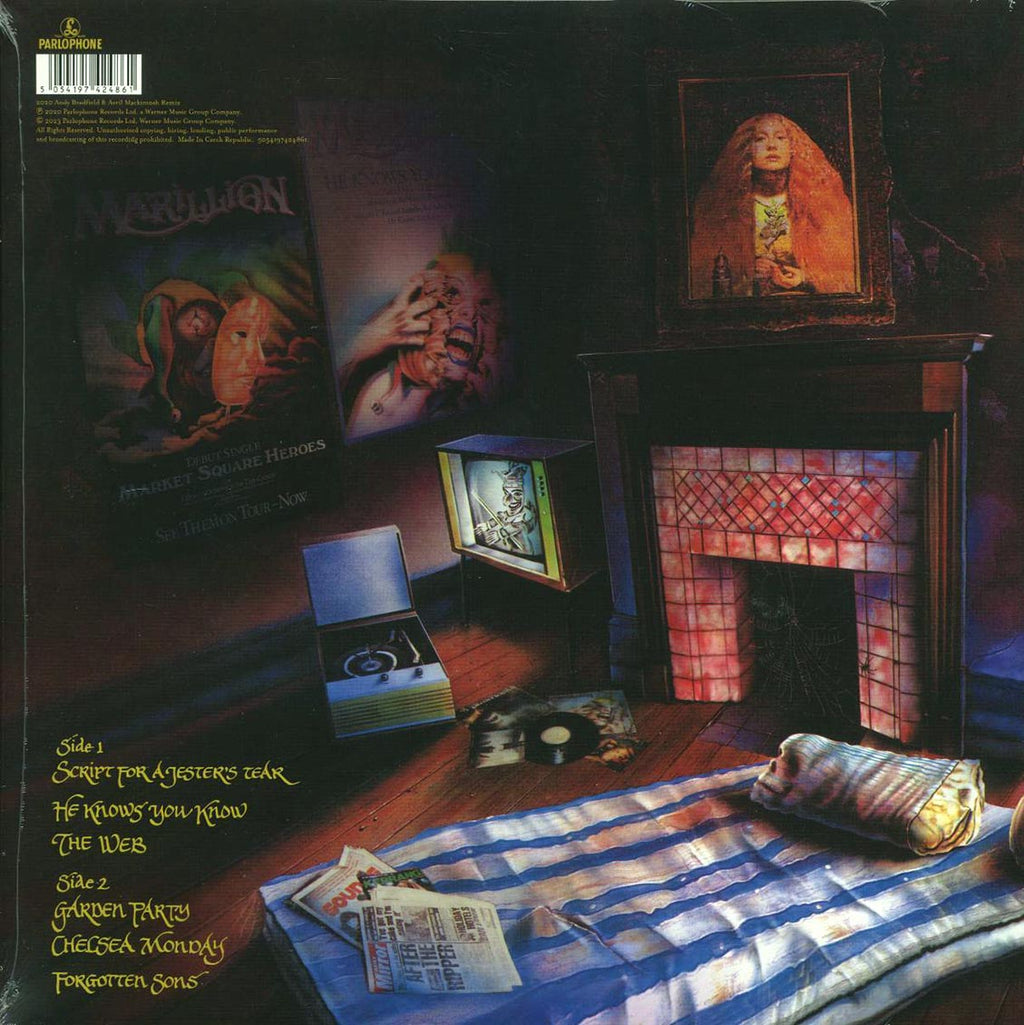 Marillion - Script For A Jester's Tear (remastered) vinyl LP back cover