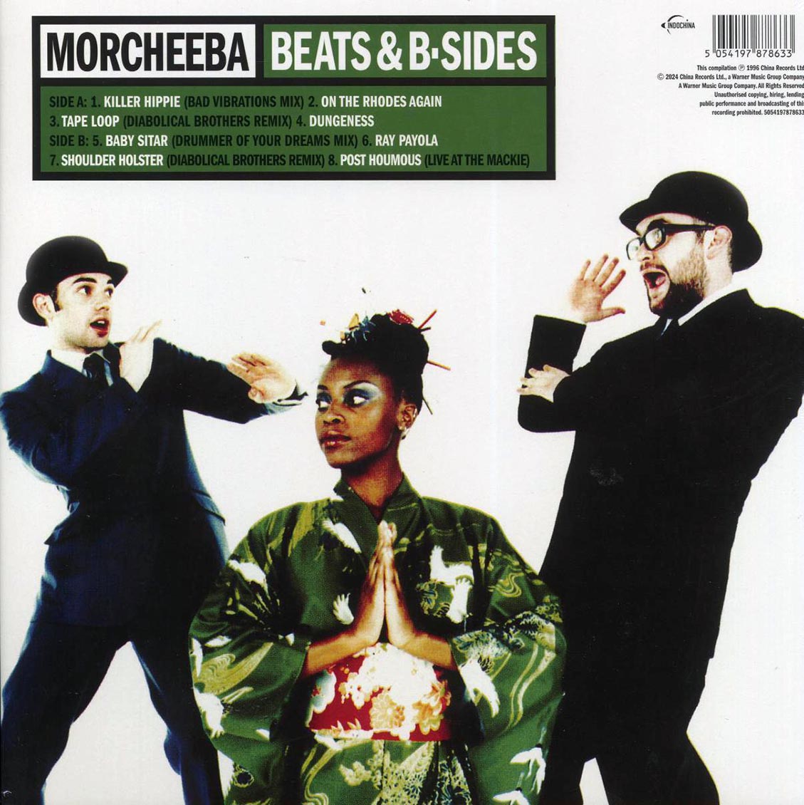 Morcheeba - Beats & B-Sides (RSD 2024) (green vinyl) vinyl LP back cover