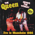 Queen - Reigns The World! Live In Mannheim 1986 (2xLP) (colored vinyl) vinyl LP front cover