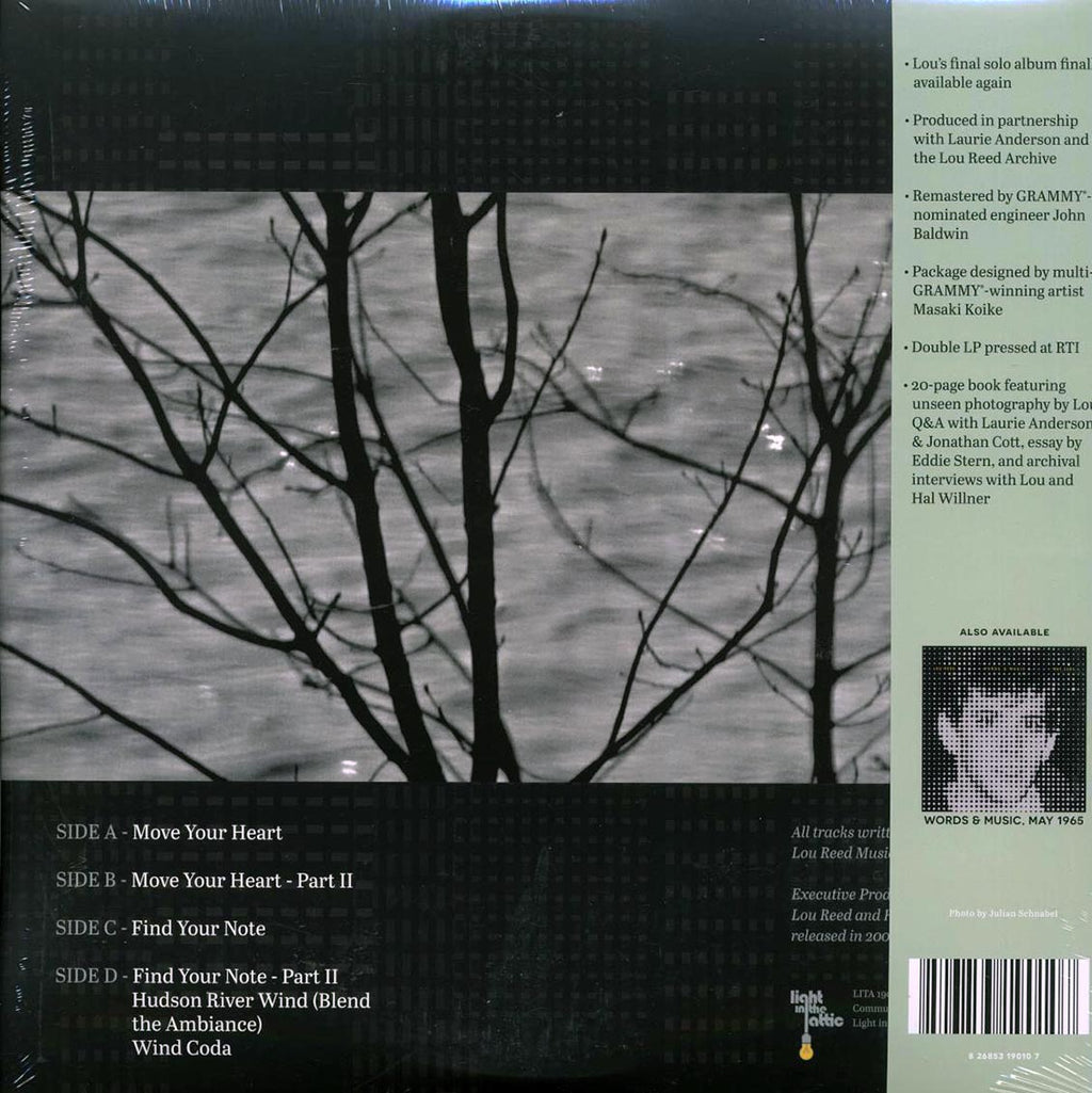 Lou Reed - Hudson River Wind Meditations (2xLP) (RTI press) vinyl LP back cover