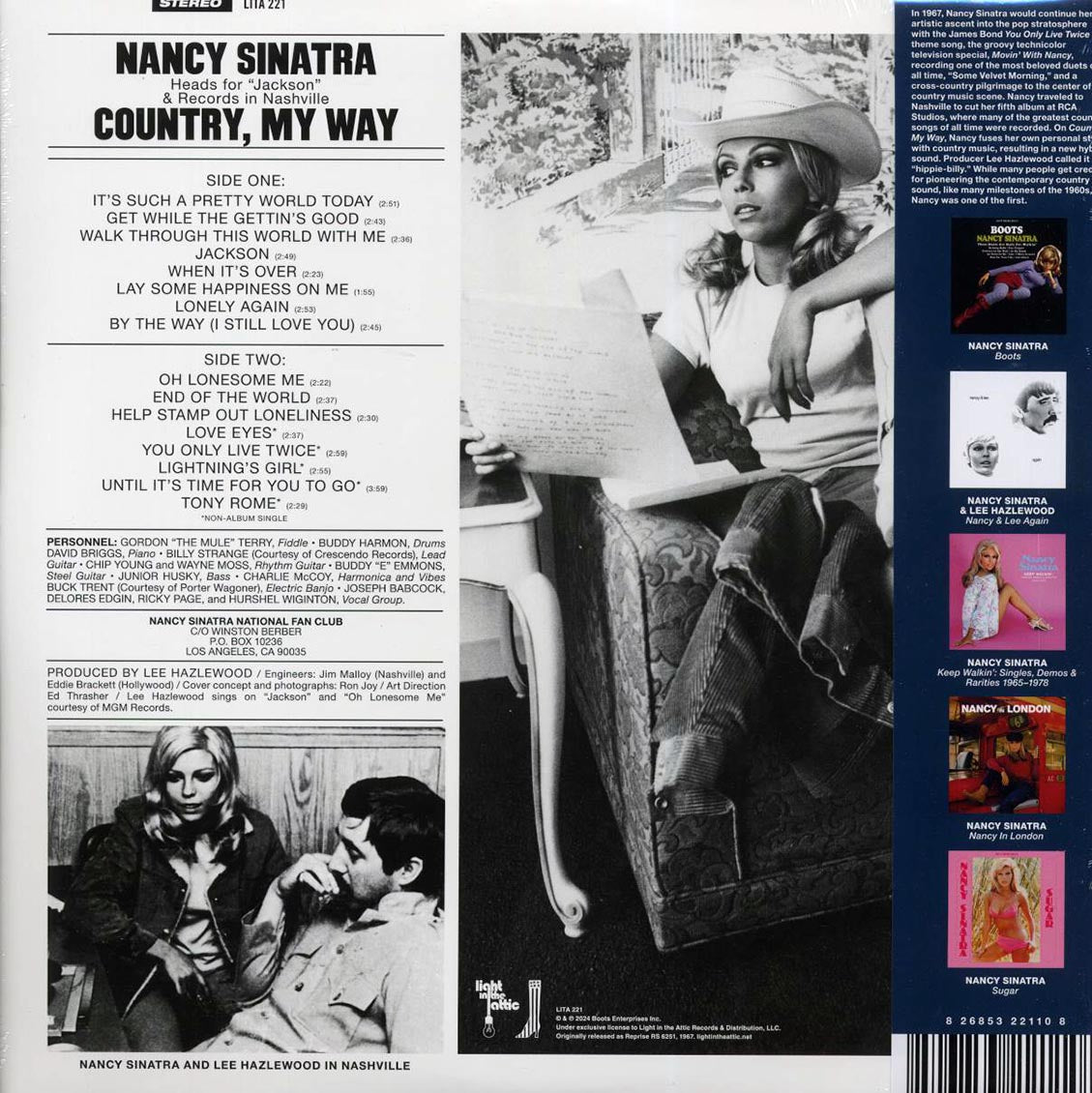 Nancy Sinatra - Country, My Way (+5 bonus tracks) (RTI press) vinyl LP back cover