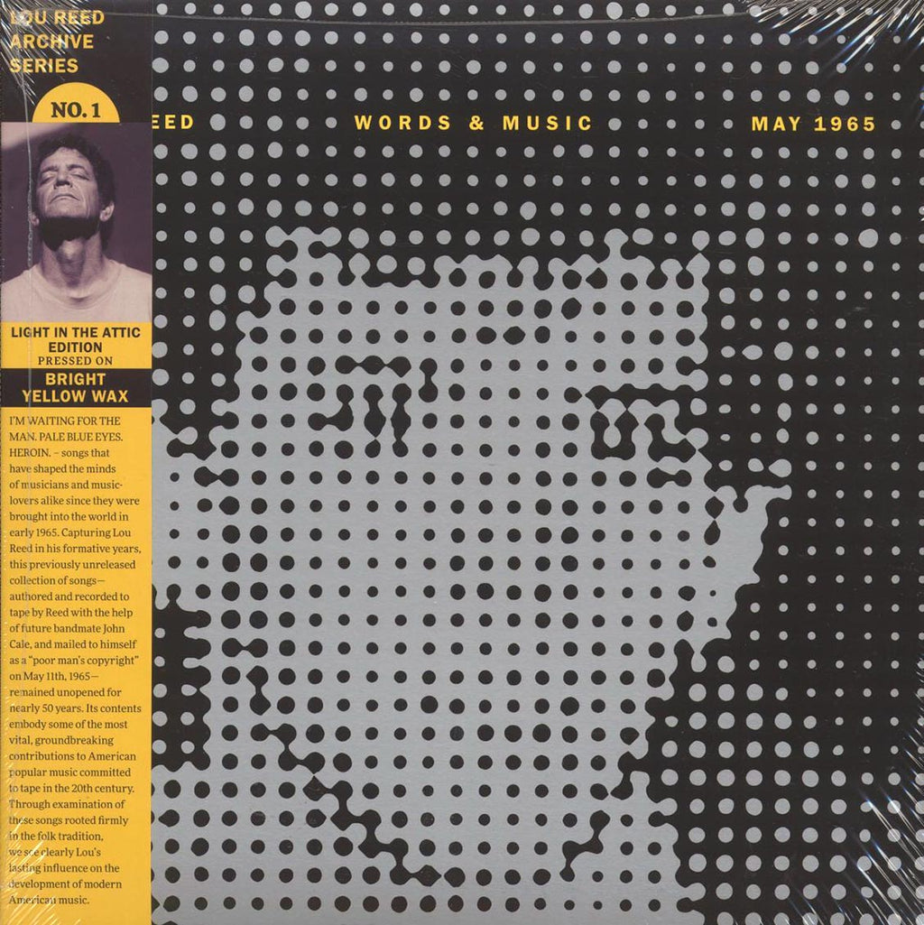 Lou Reed - Words & Music, May 1965 (yellow vinyl) (RTI press) vinyl LP front cover