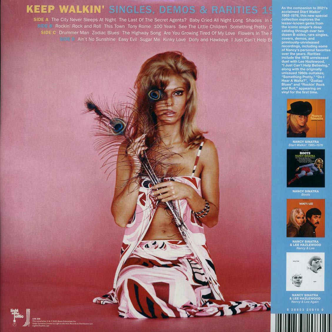 Nancy Sinatra - Keep Walkin': Singles, Demos & Rarities 1965-1978 (2xLP) (RTI press) vinyl LP back cover
