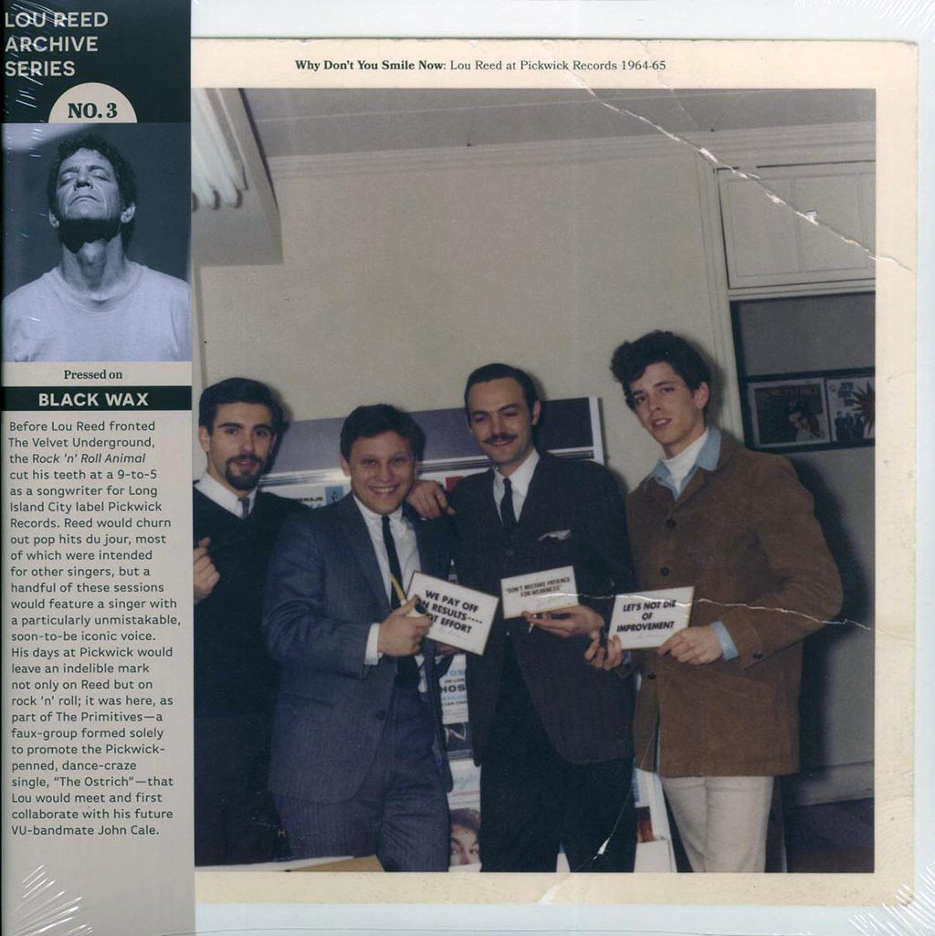The Surfsiders, The Primitives, The Hi-Lifes, The Beachnuts, Etc. - Why Don't You Smile Now: Lou Reed At Pickwick Records 1964-65 (2xLP) vinyl LP front cover