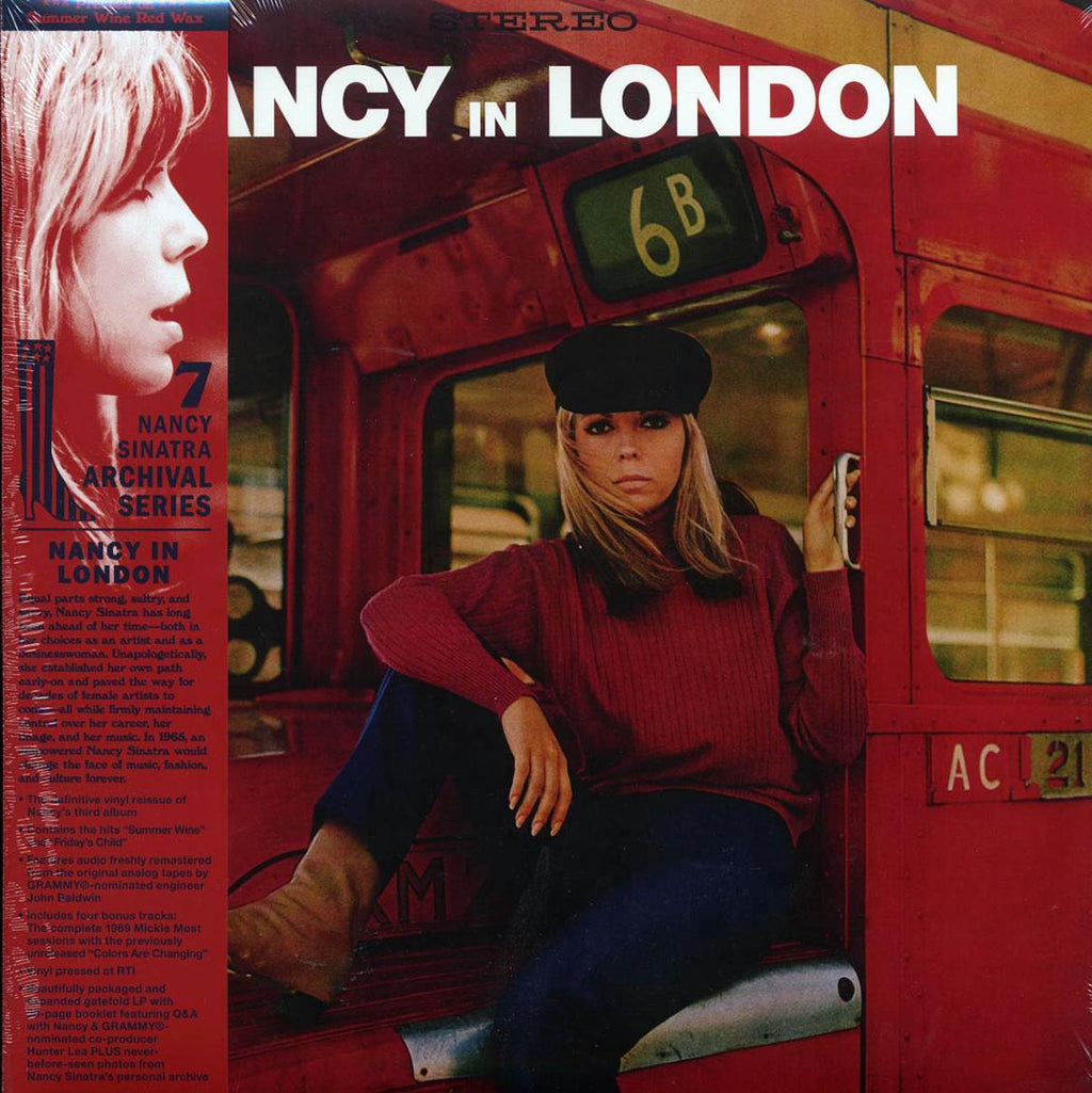 Nancy Sinatra - Nancy In London (+4 bonus tracks) (summer wine red vinyl) (RTI press) vinyl LP front cover