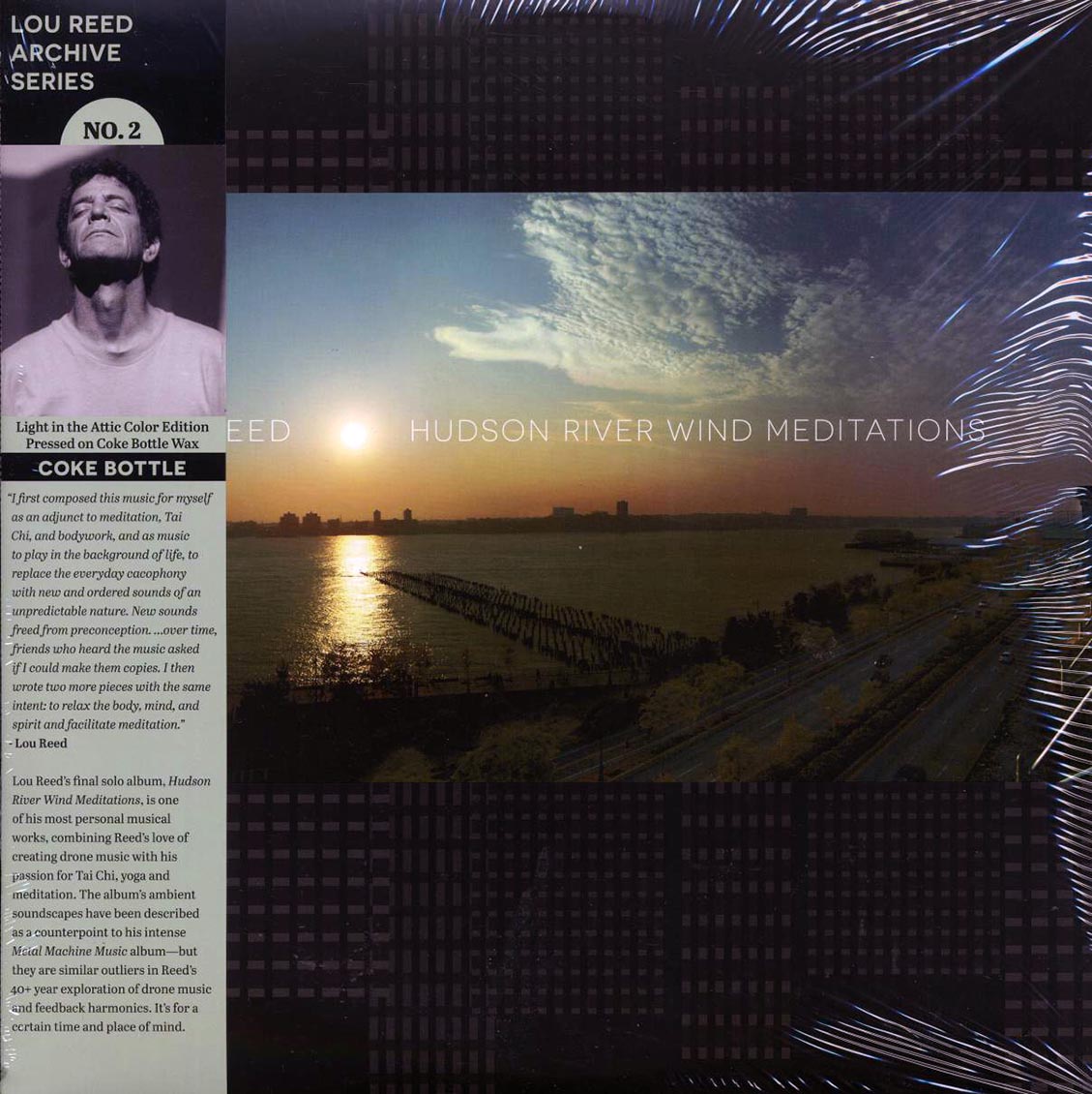 Lou Reed - Hudson River Wind Meditations (2xLP) (coke bottle clear vinyl) (RTI press) vinyl LP front cover