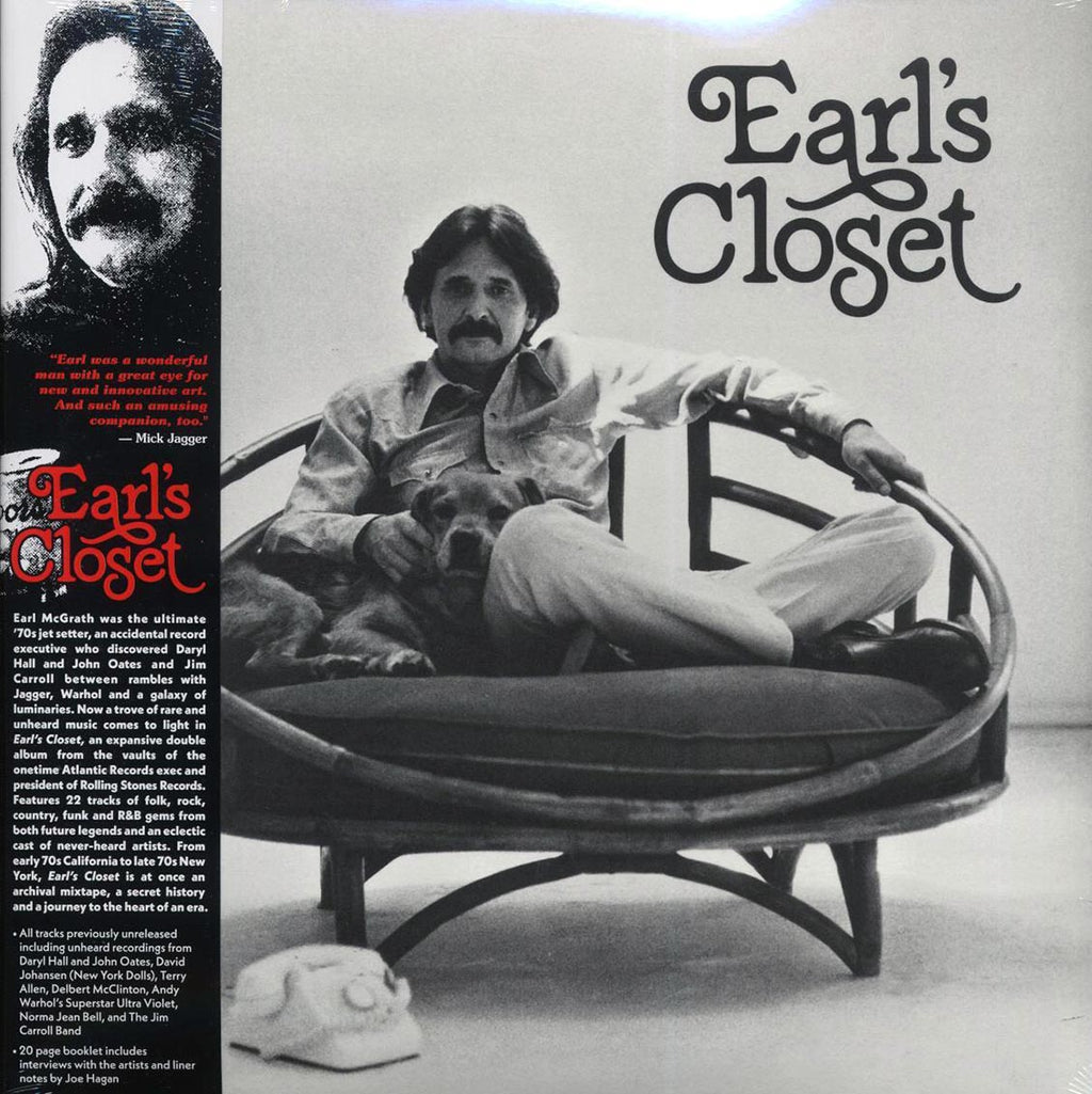 Daryl Hall & John Oates, Kazoo Singers, Delbert & Glen, Terry Allen, Etc. - Earl's Closet: The Lost Archive Of Earl McGrath, 1970 To 1980 (orig. press) (2xLP) vinyl LP front cover