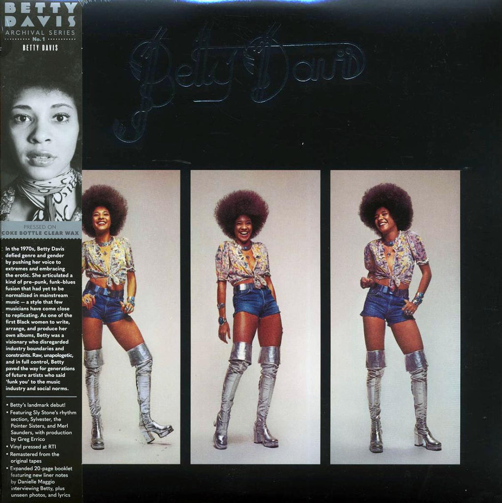 Betty Davis - Betty Davis (ltd. ed.) (coke bottle clear vinyl) (RTI press) vinyl LP front cover