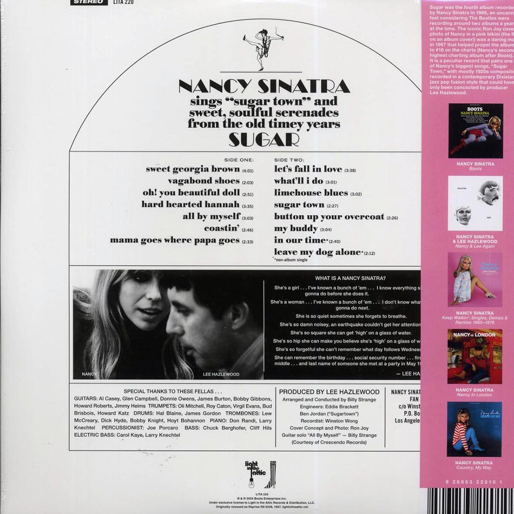 Nancy Sinatra - Sugar (+2 bonus tracks) (RTI press) vinyl LP back cover