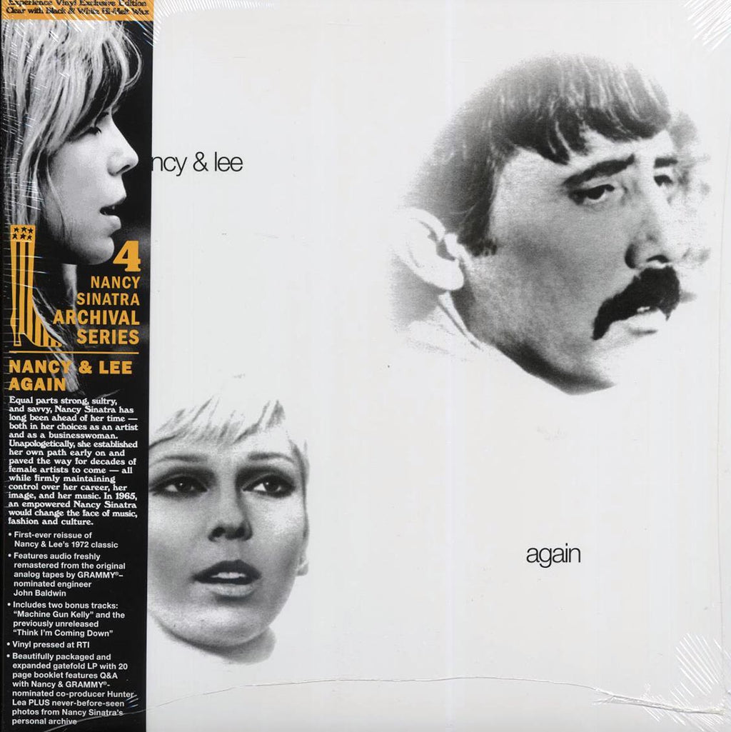 Nancy Sinatra, Lee Hazlewood - Nancy & Lee Again (+2 bonus tracks) (ltd. 500 copies made) (clear/white/black hi-melt vinyl) (RTI press) vinyl LP front cover