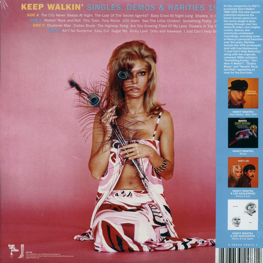 Nancy Sinatra - Keep Walkin': Singles, Demos & Rarities 1965-1978 (2xLP) (yellow vinyl) (RTI press) vinyl LP back cover