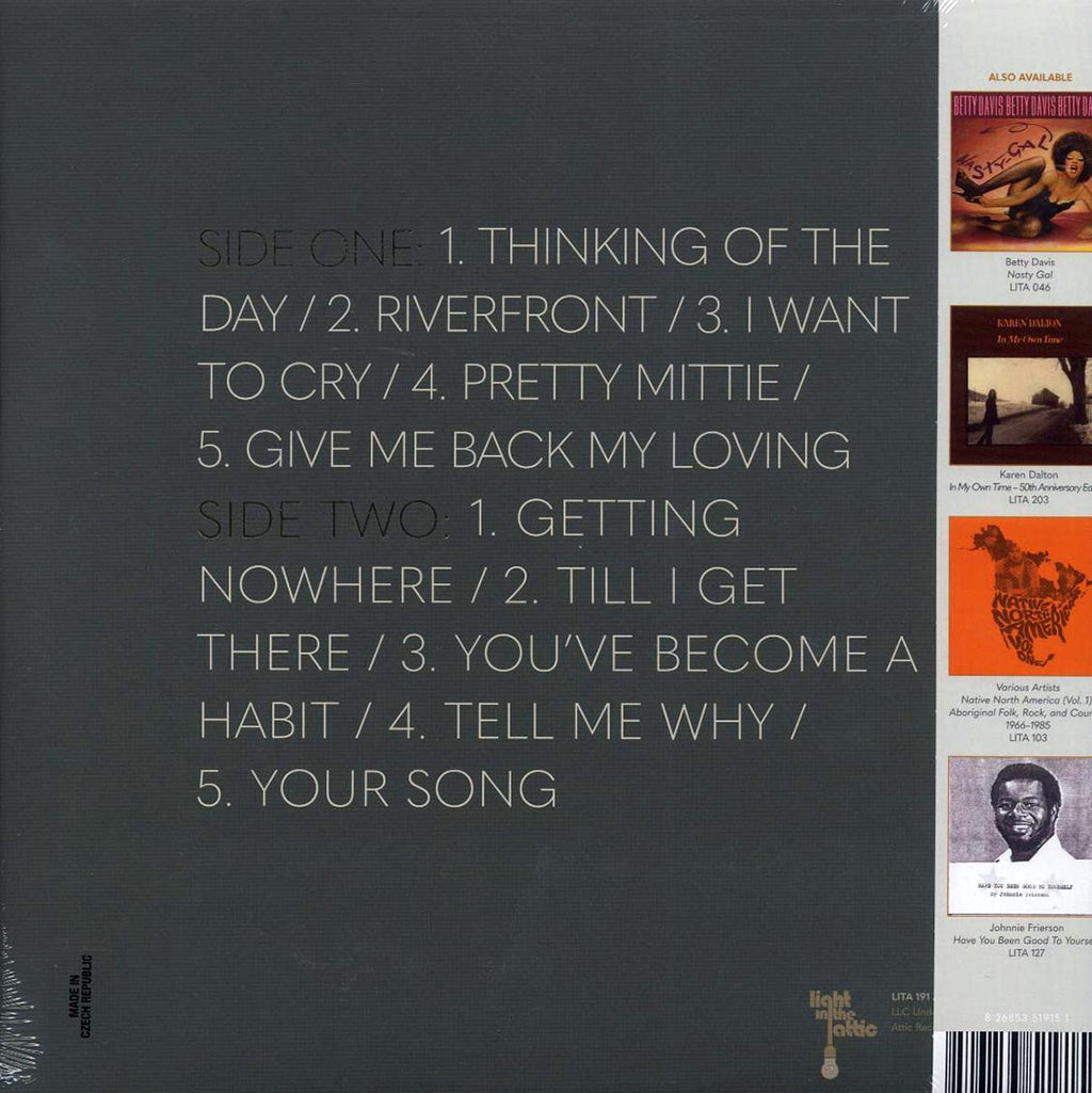 Leo Nocentelli - Another Side (purple/yellow/green vinyl) (RTI press) vinyl LP back cover