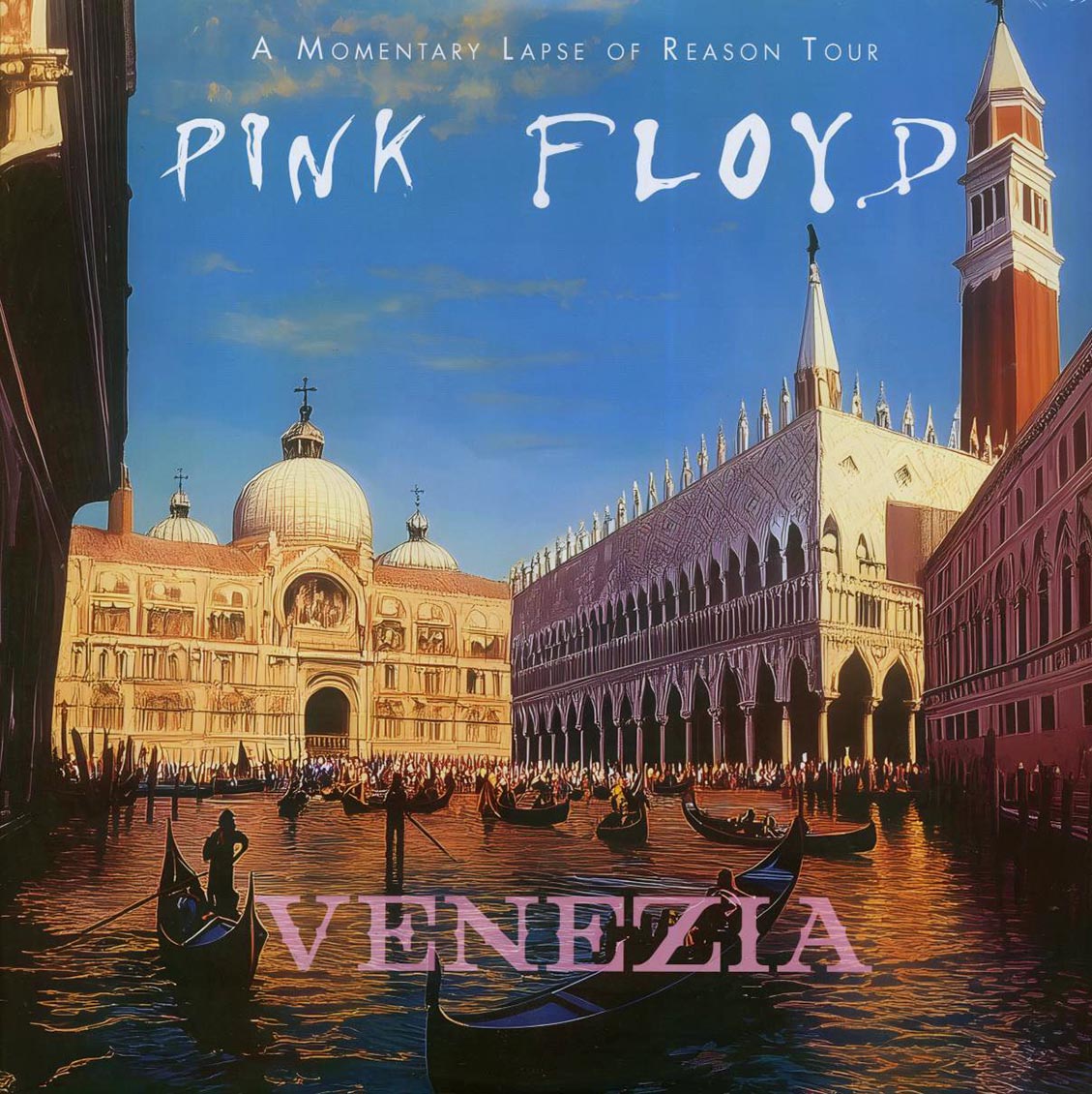 Pink Floyd - Venezia: Live At The Grand Canal, Venice July 15 1989 (ltd. ed.) (2xLP) vinyl LP front cover