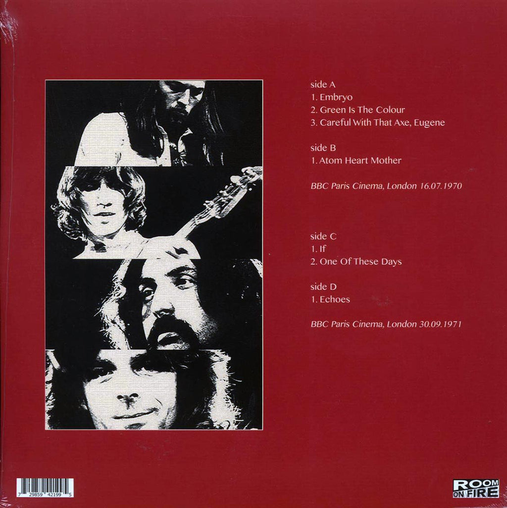 Pink Floyd - Eclipse: Recordings For John Peel At The BBC Paris Theatre, London (2xLP) vinyl LP back cover
