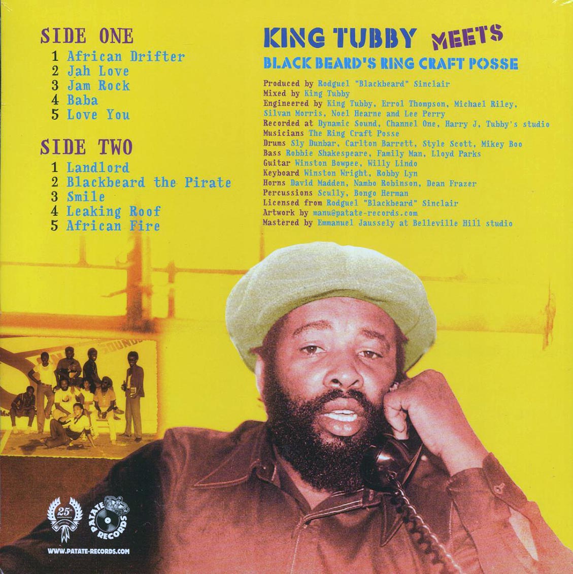 King Tubby, Ring Craft Posse - Lost Dub From The Vault: King Tubby Meets Blackbeard's Ring Craft Posse vinyl LP back cover