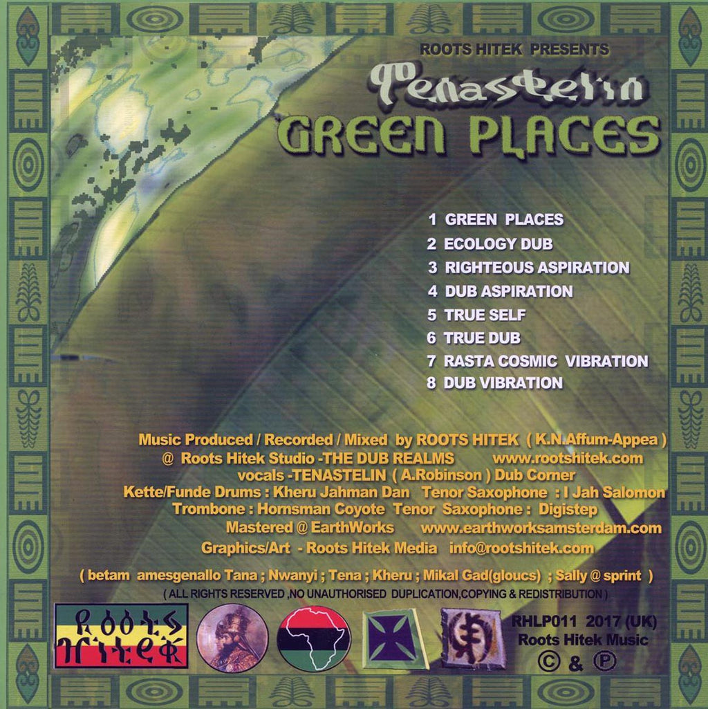 Tena Stelin - Green Places vinyl LP back cover