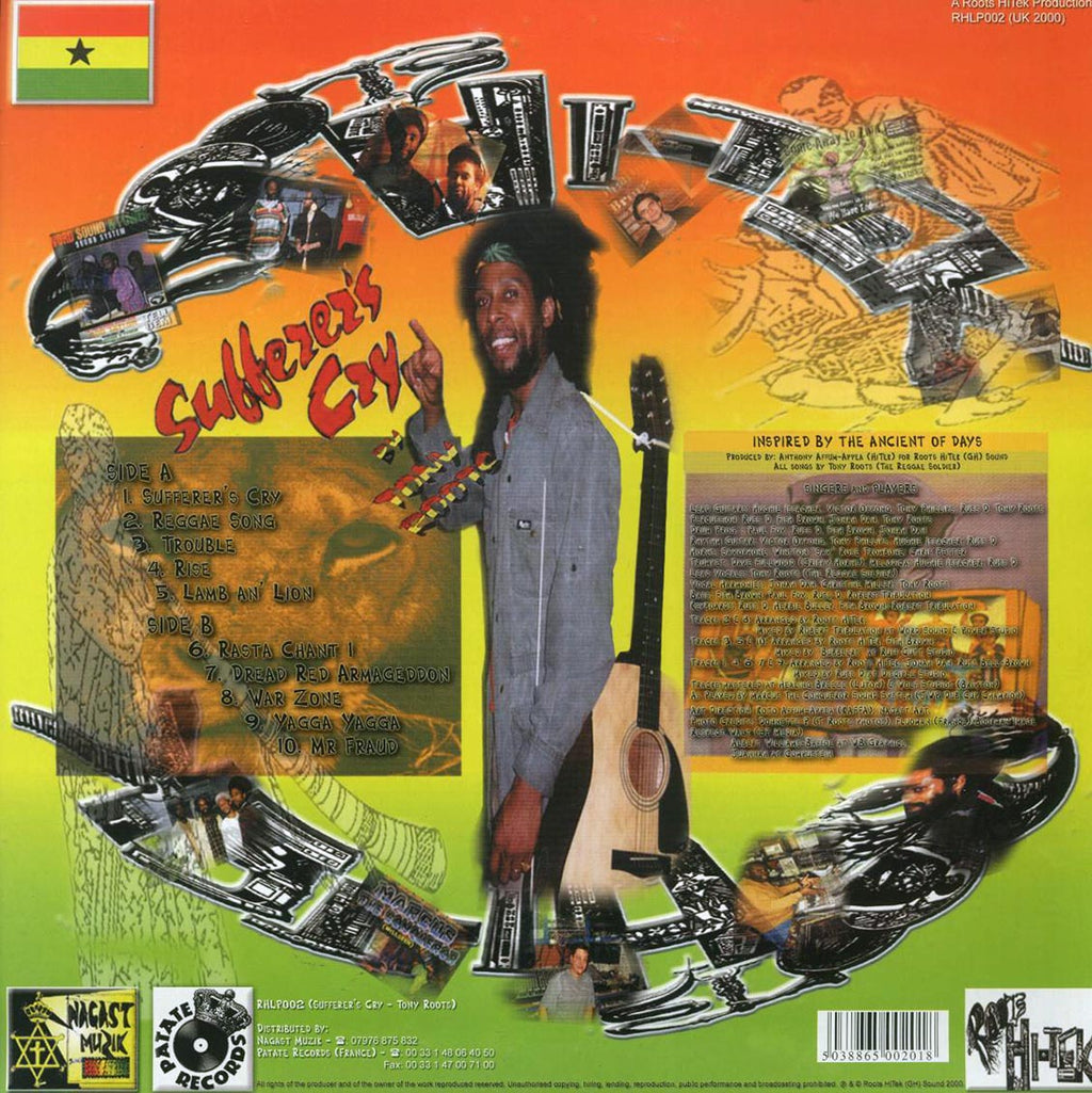 Tony Roots - Sufferer's Cry vinyl LP back cover