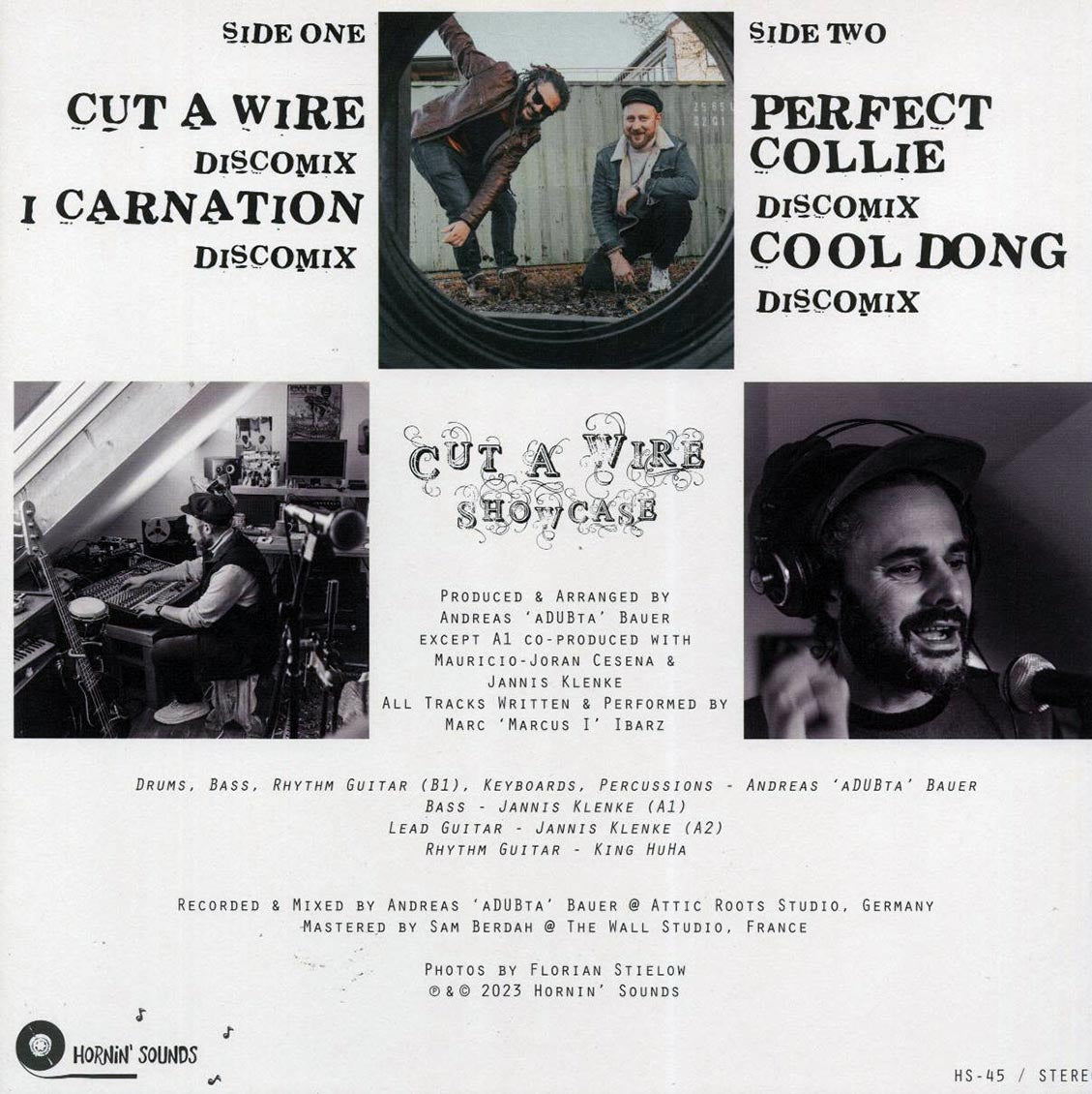 Marcus I, Adubta - Cut A Wire Showcase: Marcus I Meets Adubta vinyl LP back cover