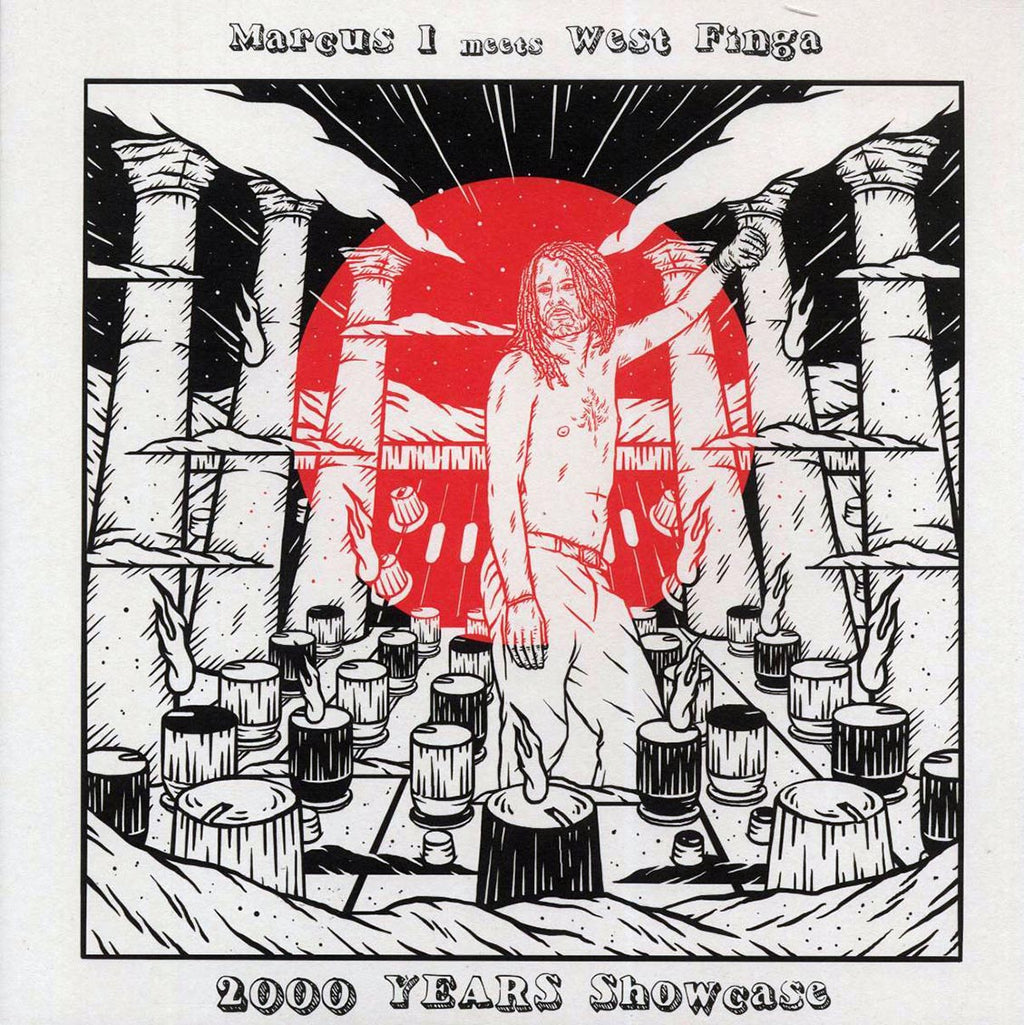 Marcus I, West Finga - 2000 Years Showcase: Marcus I Meets West Finga vinyl LP front cover