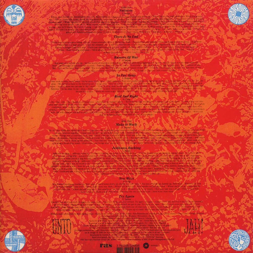 Israel Vibration - Praises (180g) (remastered) vinyl LP back cover