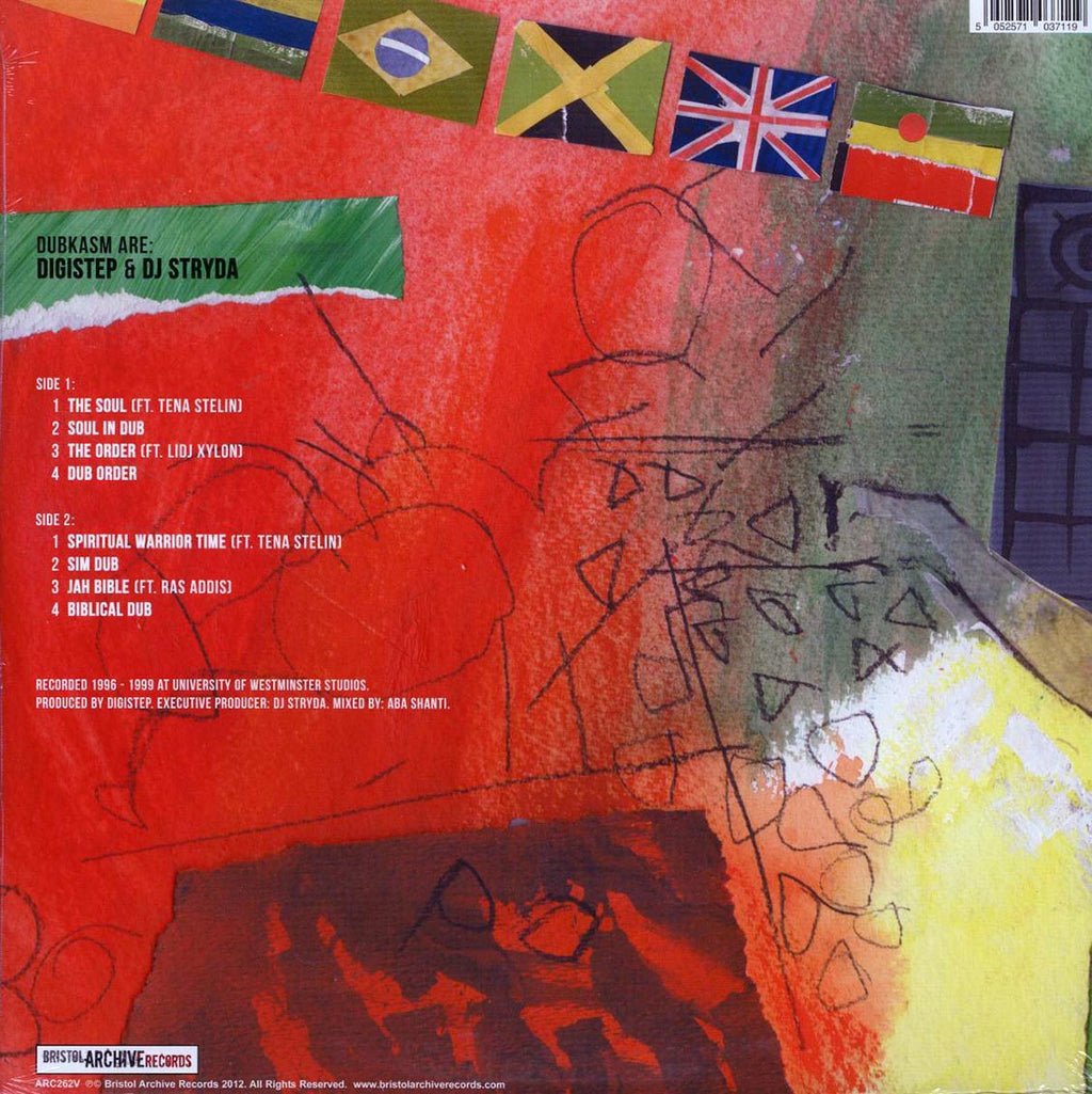 Dubkasm, Tena Stelin, Lidj Xylon, Ras Addis, Etc. - Brixton Rec (RSD 2017) (green vinyl) vinyl LP back cover