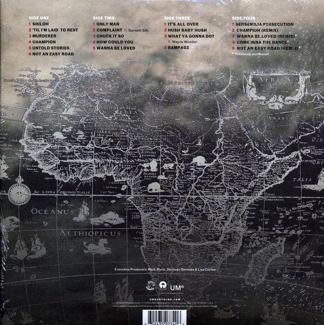Buju Banton - Til Shiloh (25th Anniv. Ed.) (+9 bonus tracks) (2xLP) vinyl LP back cover
