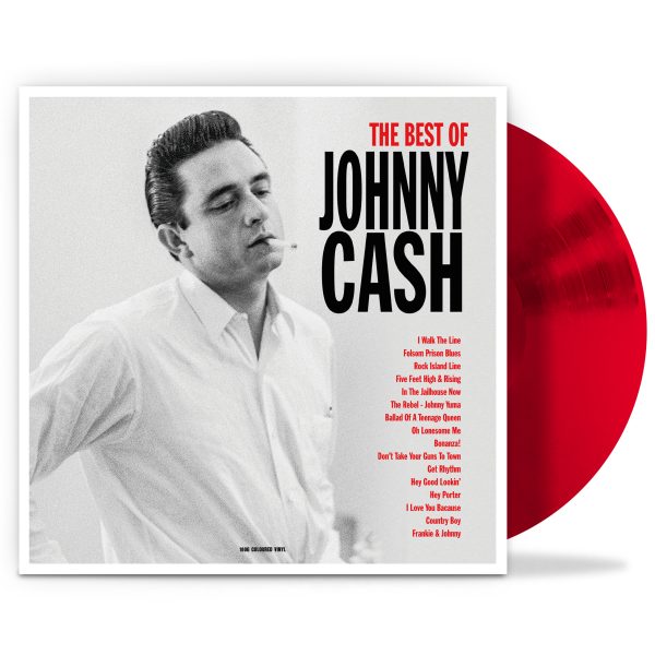 The Best of Johnny Cash red vinyl LP packaging