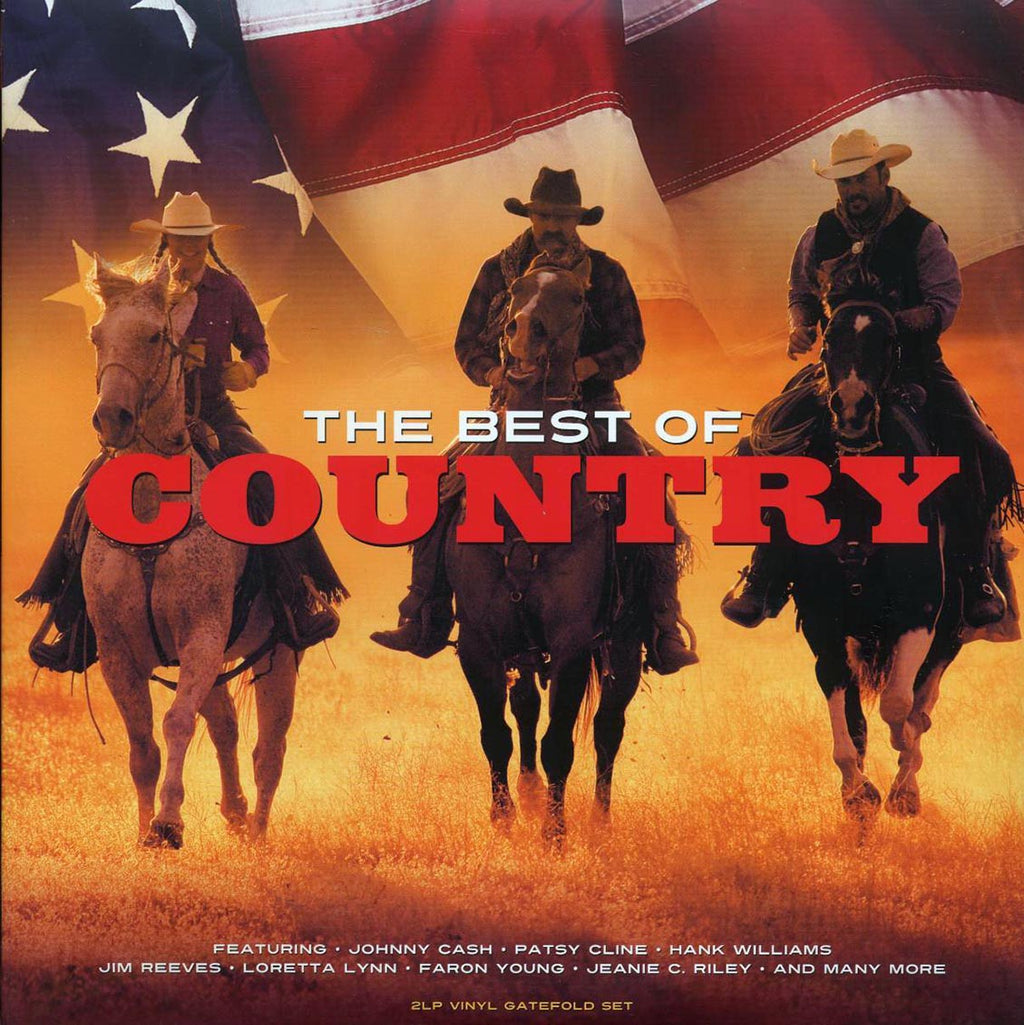 Johnny Cash, Hank Williams, Patsy Cline, Jim Reeves, Etc. - The Best of Country (32 tracks) (2xLP) vinyl LP front cover