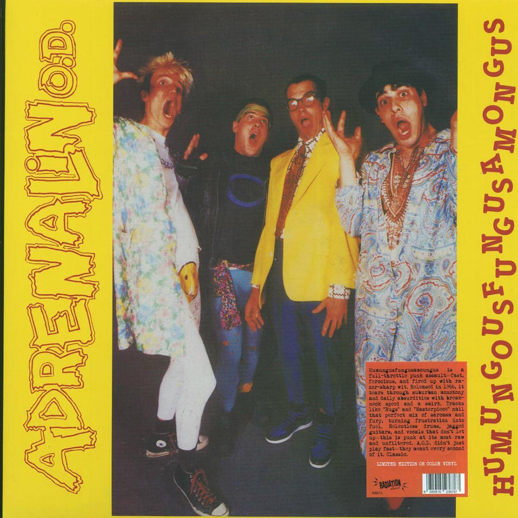 Adrenalin OD - Humungousfungusamongus (ltd. ed.) (red vinyl) vinyl LP front cover