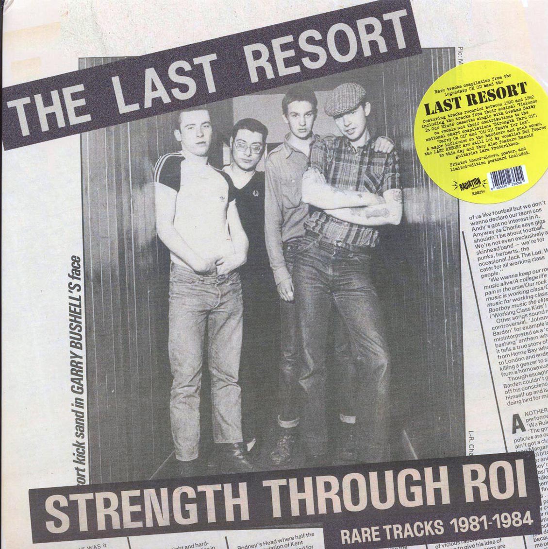 The Last Resort - Strength Through Roi: Rare Tracks 1981-1984 vinyl LP front cover