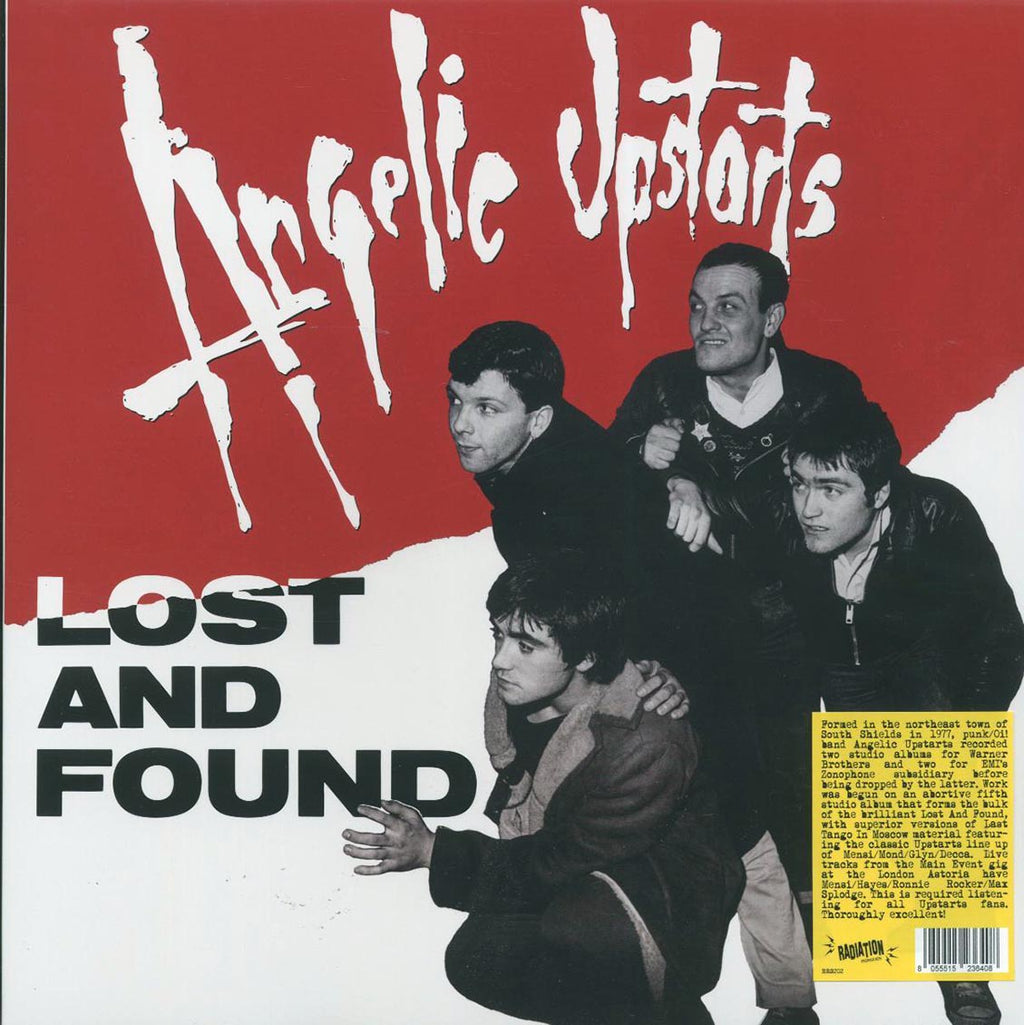 Angelic Upstarts - Lost And Found (red vinyl) vinyl LP front cover
