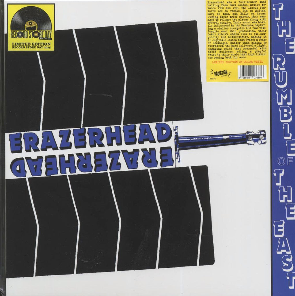 Erazerhead - The Rumble Of The East (RSD 2025) (blue vinyl) vinyl LP front cover