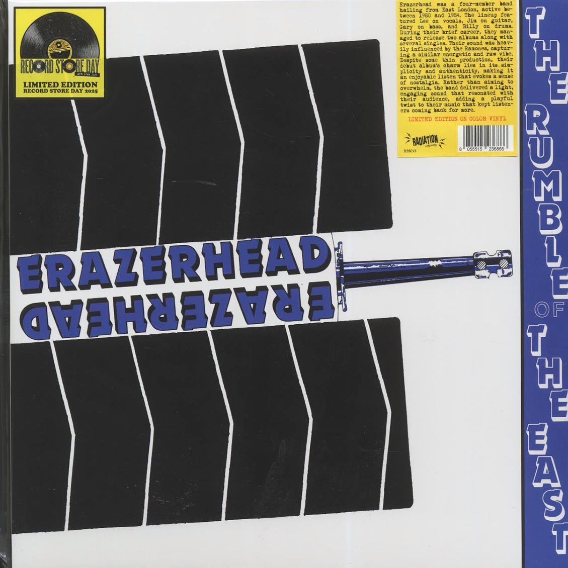 Erazerhead - The Rumble Of The East (RSD 2025) (blue vinyl) vinyl LP front cover