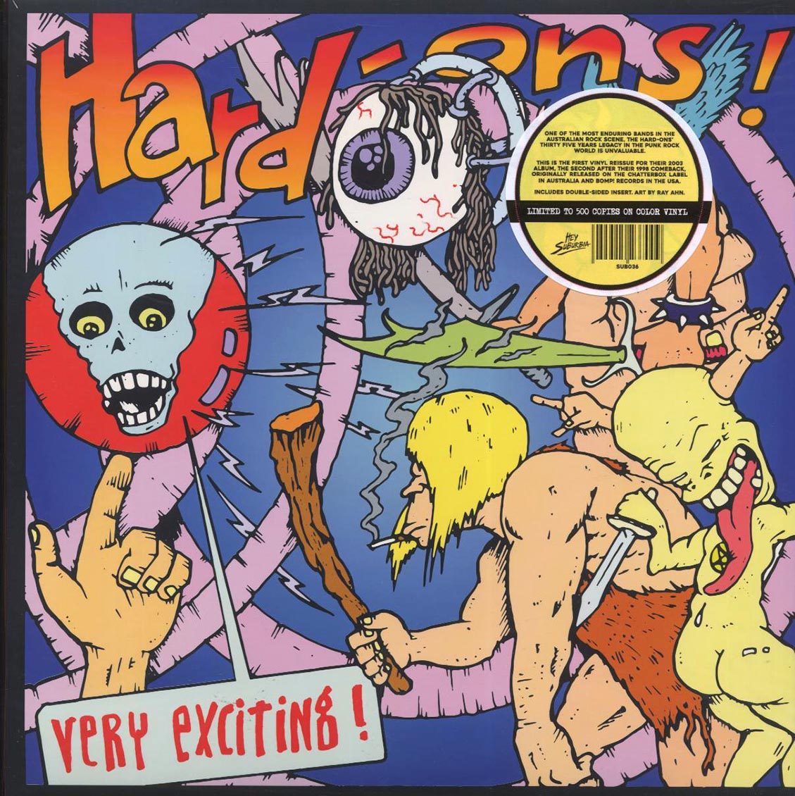 Hard-Ons - Very Exciting! (ltd. 500 copies made) (red vinyl) vinyl LP front cover