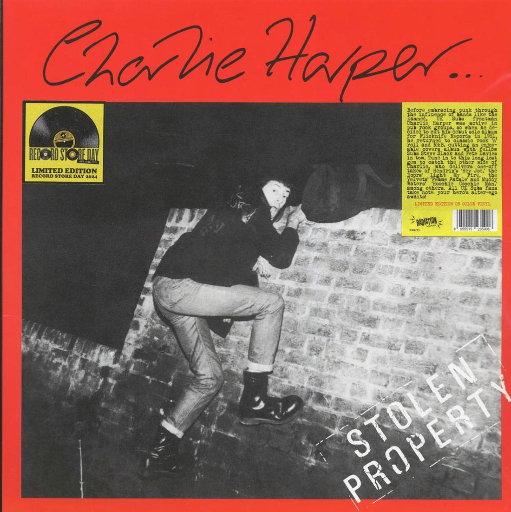 Charlie Harper - Stolen Property (ltd. ed.) (red vinyl) vinyl LP front cover